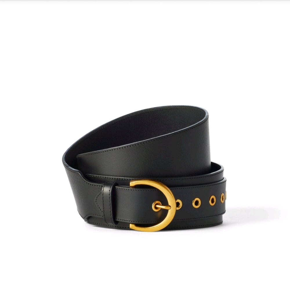 Sergio Hudson x Target Black Leather Belt